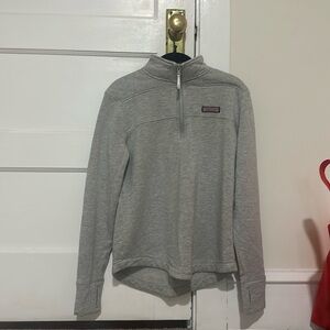 Vineyard Vines Dreamcloth grey quarter zip shep shirt women’s